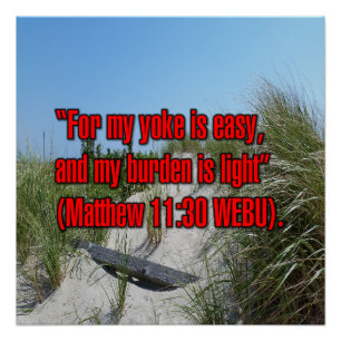 Matthäus 11:30 WEBU Poster