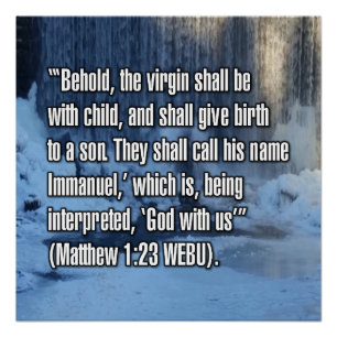 Matthäus 1:23 WEBU Poster