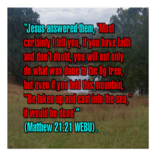 Matthäus 21:21 WEBU Poster