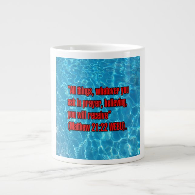 Matthäus 21:22 WEBU Tasse (Vorderseite)