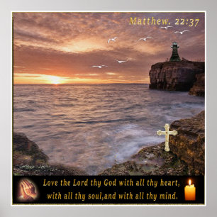 Matthäus 22:37 Poster