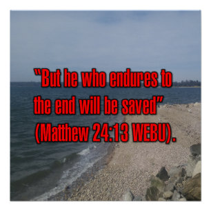 Matthäus 24:13 WEBU Poster