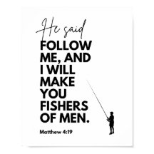 Matthäus 4:19 Fischer der Menschen Bibelvers Folge