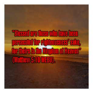Matthäus 5:10 WEBU Poster