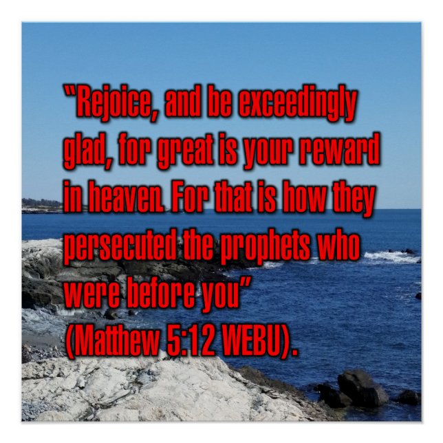 Matthäus 5:12 WEBU Poster (Vorderseite)