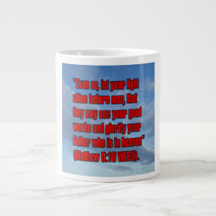 Matthäus 5:16 WEBU Mug Jumbo-Tasse