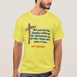 Matthäus 6:33 Kreuz T-Shirt