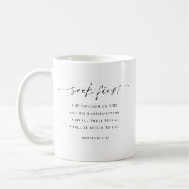 Matthäus 6,33 Suchet zuerst das Reich Gottes Kaffeetasse