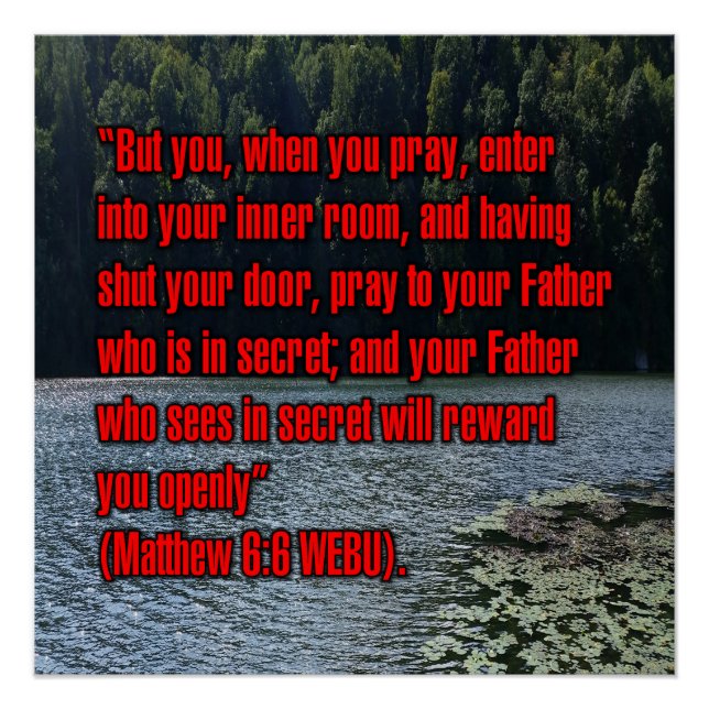 Matthäus 6:6 WEBU Poster (Vorderseite)