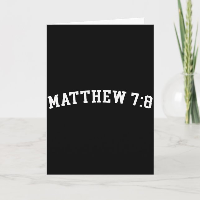Matthäus 7_8  karte (Vorderseite)