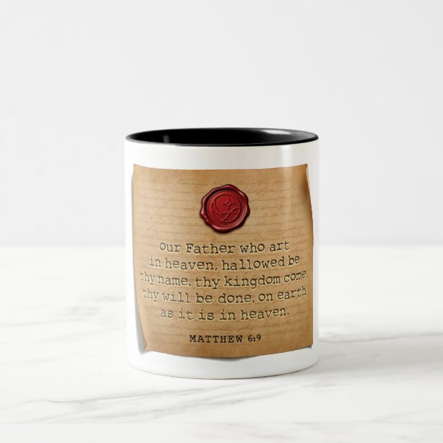 MATTHEUS 6:9 - Kaffeetasse (Mittel)