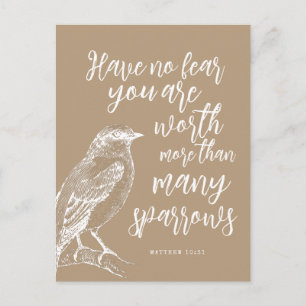 Matthew 10:31 JW Encouragement Carte postale
