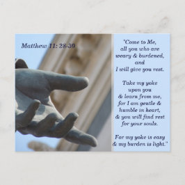 Matthew 11 28 30 Scripture Memory Card Postkarte