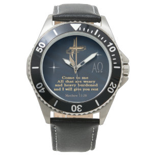 Matthew 11:28 armbanduhr