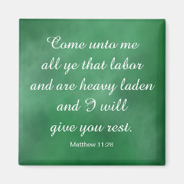 Matthew 11:28 Bibel Verse für Komfort und Kraft Magnet