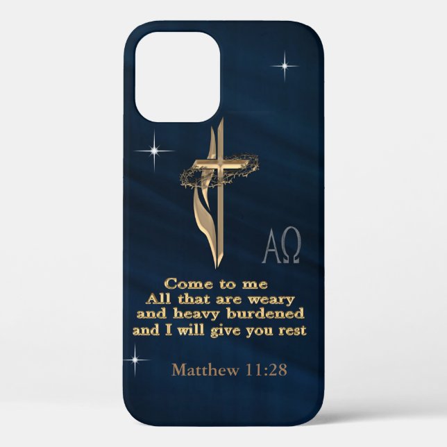 Matthew 11:28 Case-Mate iPhone hülle (Rückseite)