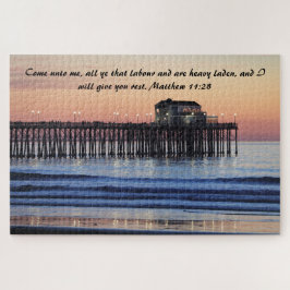 Matthew 11:28 Christian Scripture Ocean