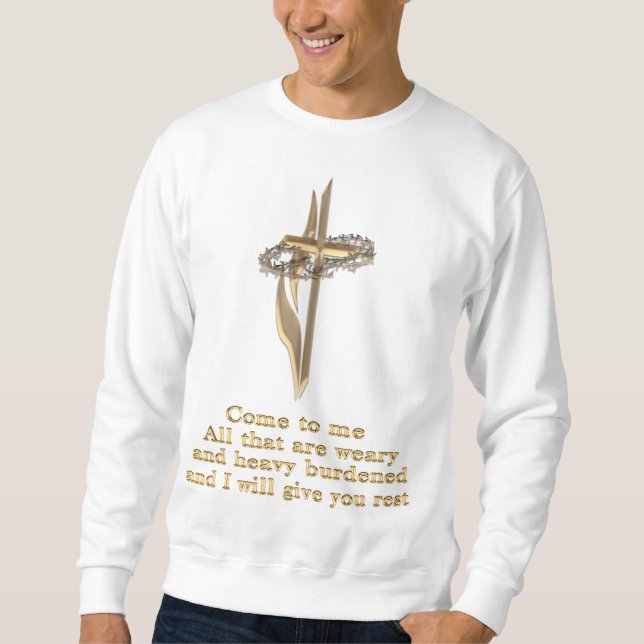 Matthew 11:28 sweatshirt (Vorderseite)