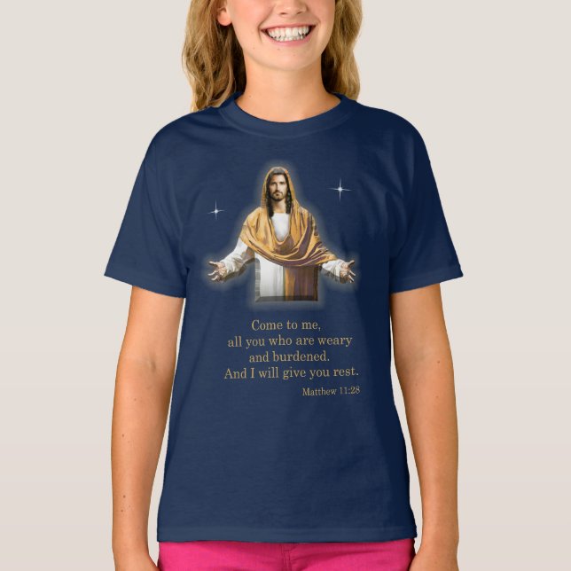 Matthew 11:28 T-Shirt (Vorderseite)