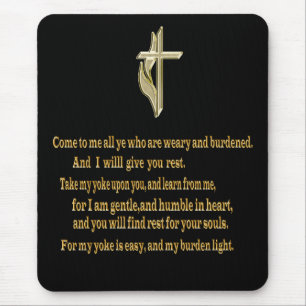 Matthew-11:28Mausunterlage Mousepad