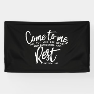 Matthew 11 Bibelverse Banner