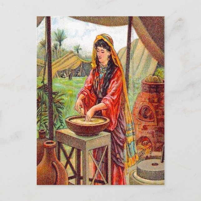 Matthew 13:33 Parable About Hefe Postcard Postkarte (Vorderseite)