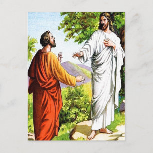 Matthew 16:15-20 Du bist die Christuspostkarte Postkarte