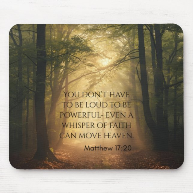 Matthew 17:20 mousepad (Vorne)