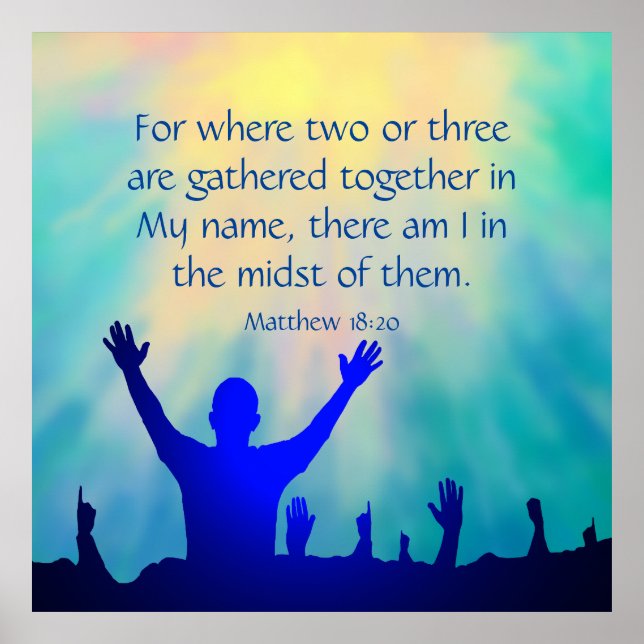 Matthew 18:20   poster (Vorne)