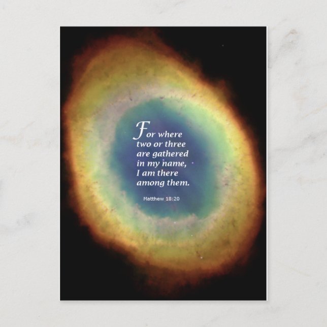 Matthew 18:20 postkarte (Vorderseite)