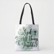 Matthew 19:26 Mit Gott alles Mögliche Leaf