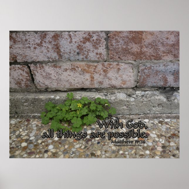 Matthew 19:26 poster (Vorne)