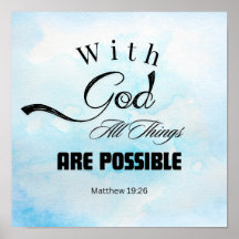 Matthew 19:26 Typografie-Design