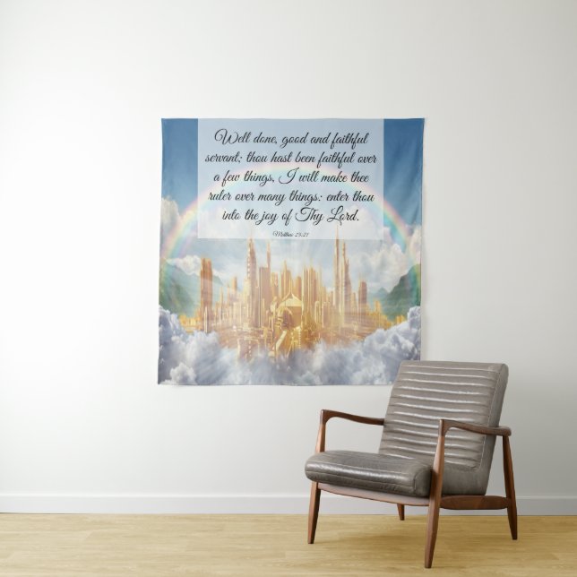 Matthew 25:21 wandteppich (Beispiel)