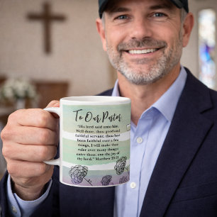 Matthew 25:21 Wertschätzung für Pastor Kaffeetasse