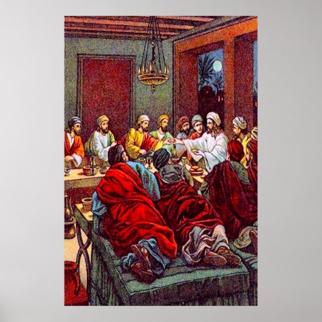 Matthew 26:17-25 Das letzte Pessach-Poster Poster (Vorne)