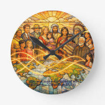 Matthew 28:19 Bleiglas-Jüngerschaft-Uhr