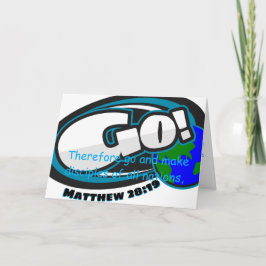 Matthew 28:19 Card Karte