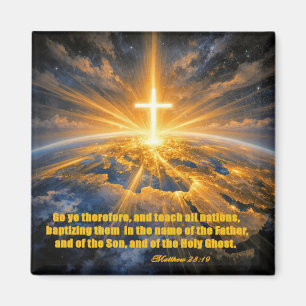 Matthew 28:19 Christlicher Kühlschrankmagnet