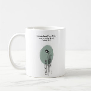 Matthew 28:20 Inspirierendes Glaubenszitat-Geschen Kaffeetasse