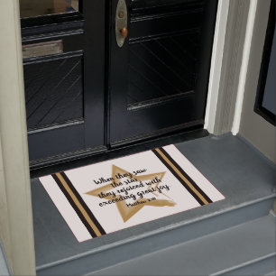 Matthew 2:10 Weihnachtsbibel Verse Doormat Fußmatte