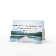 Matthew 4:19 Folge mir Jesus Bibelvers