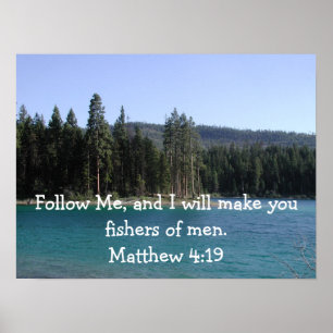 Matthew-4:19plakat Poster