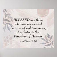 Matthew 5:10 Gesegnet sind die Verfolgten Beatitud