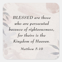 Matthew 5:10 Gesegnet sind die Verfolgten Beatitud
