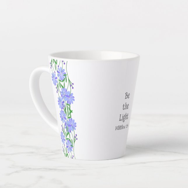Matthew 5:14 Sei die Christliche Blüte Milchtasse (Linke Ecke)