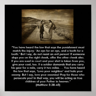 Matthew 5:38-45 poster