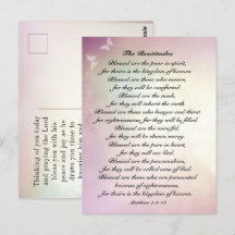 Matthew 5:3-10 Beatitudes Sermon auf dem Berg
