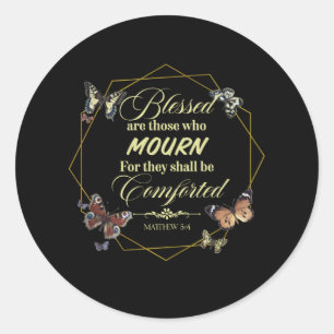 Matthew 5 4 Christlich Bibel Verse Zitat Runder Aufkleber