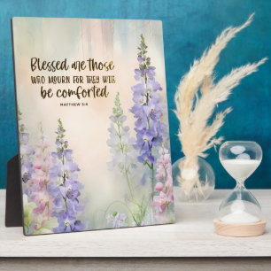 Matthew 5:4 Gesegnet sind diejenigen, die Beileid Fotoplatte